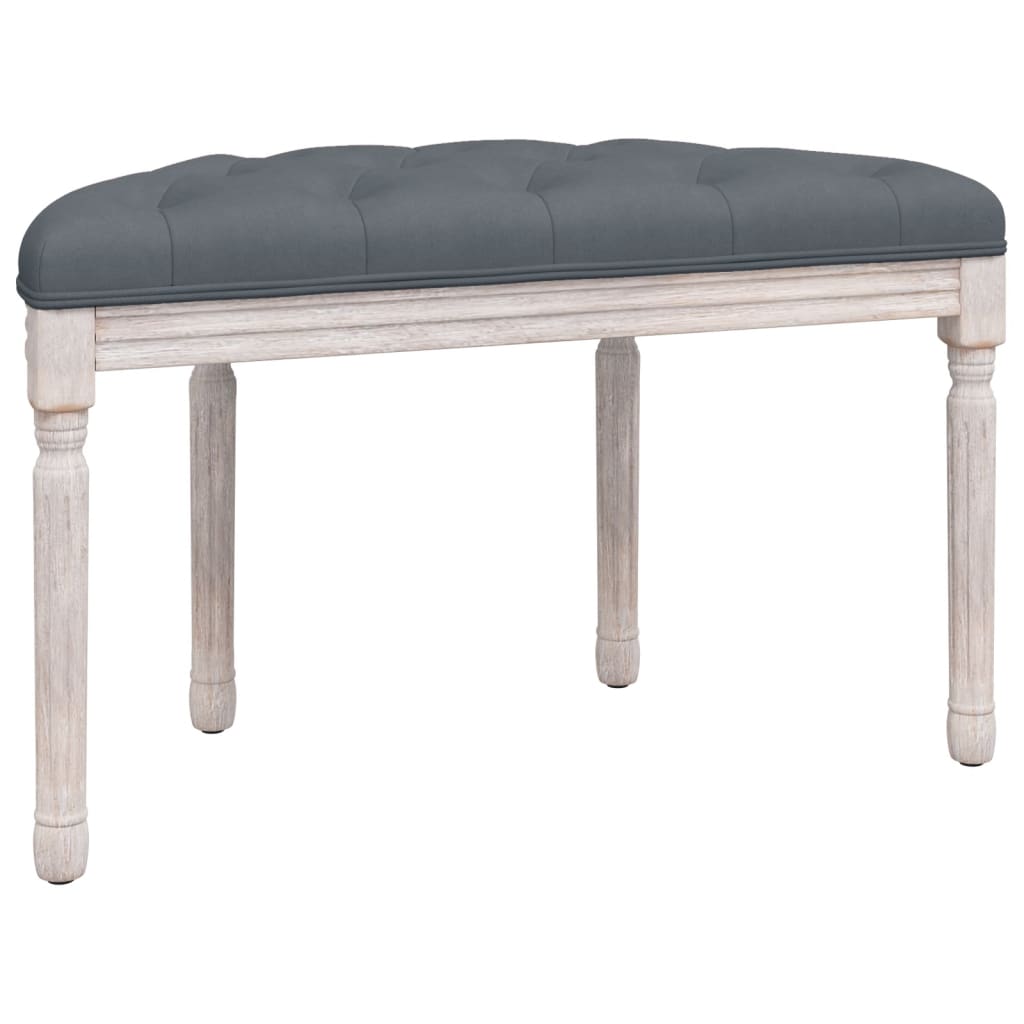 Panca Grigio Scuro 81,5x41x49 cm in Velluto - homemem39