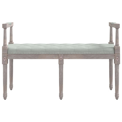 Panca Grigio Chiaro 110x40x70 cm in Velluto - homemem39