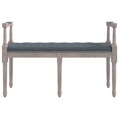 Panca Grigio Scuro 110x40x70 cm in Velluto - homemem39