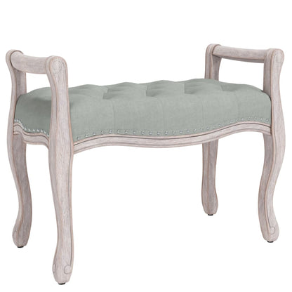 Panca Grigio Chiaro 80x45x60 cm in Velluto - homemem39