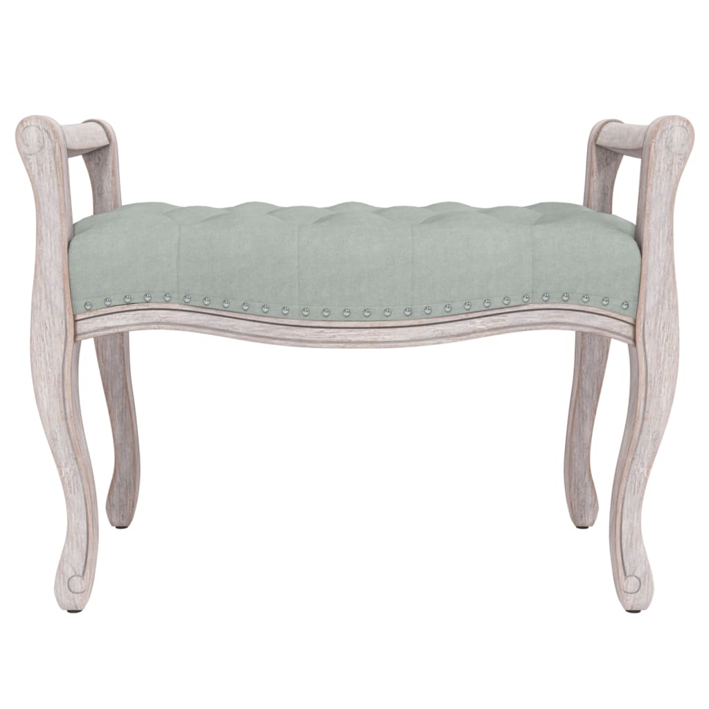 Panca Grigio Chiaro 80x45x60 cm in Velluto - homemem39