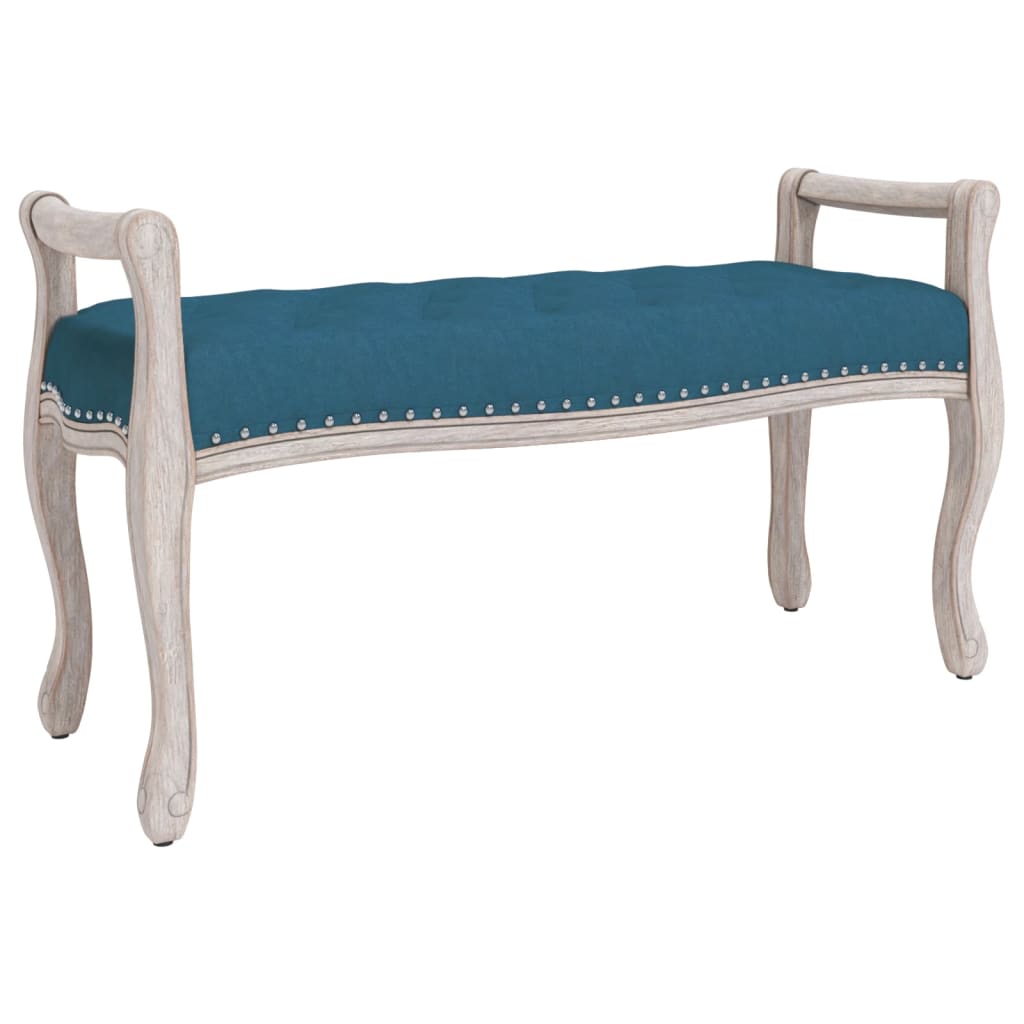 Panca Blu 110x45x60 cm in Velluto - homemem39