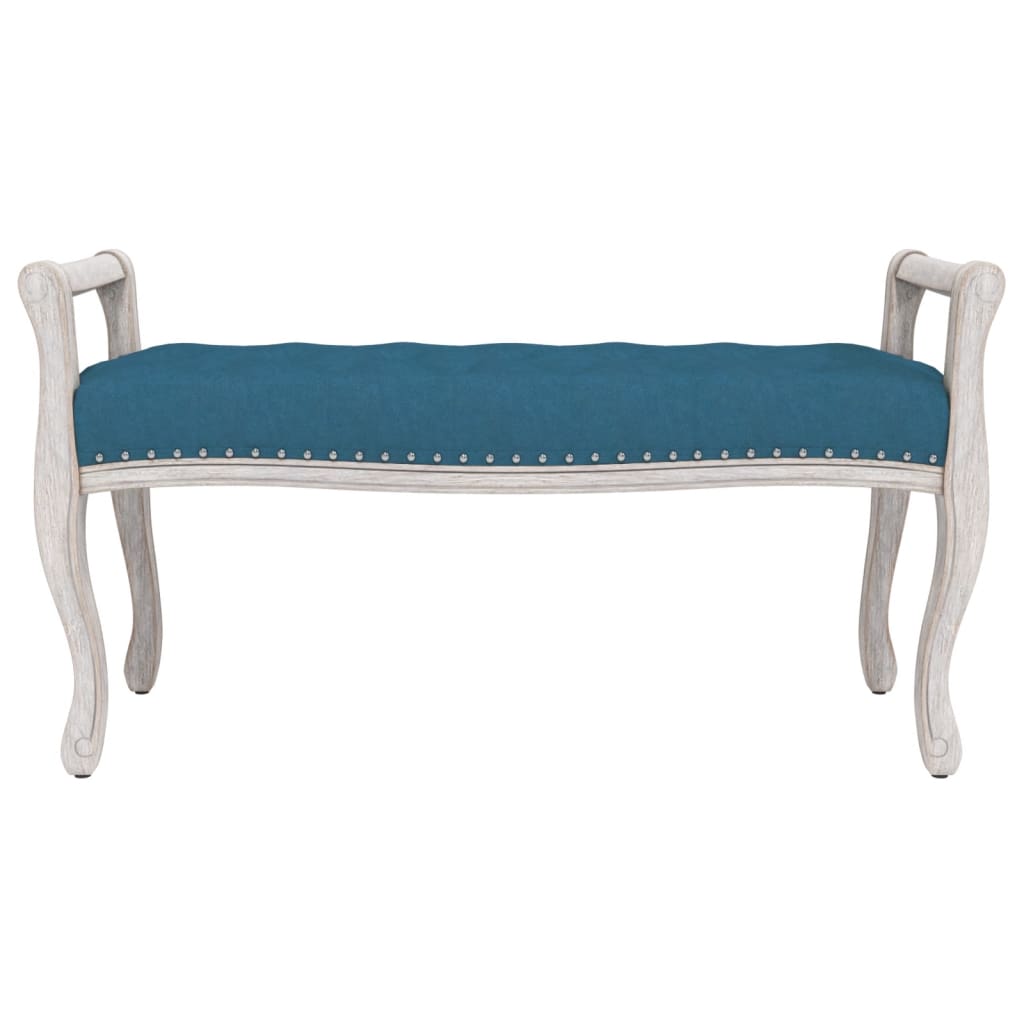 Panca Blu 110x45x60 cm in Velluto - homemem39