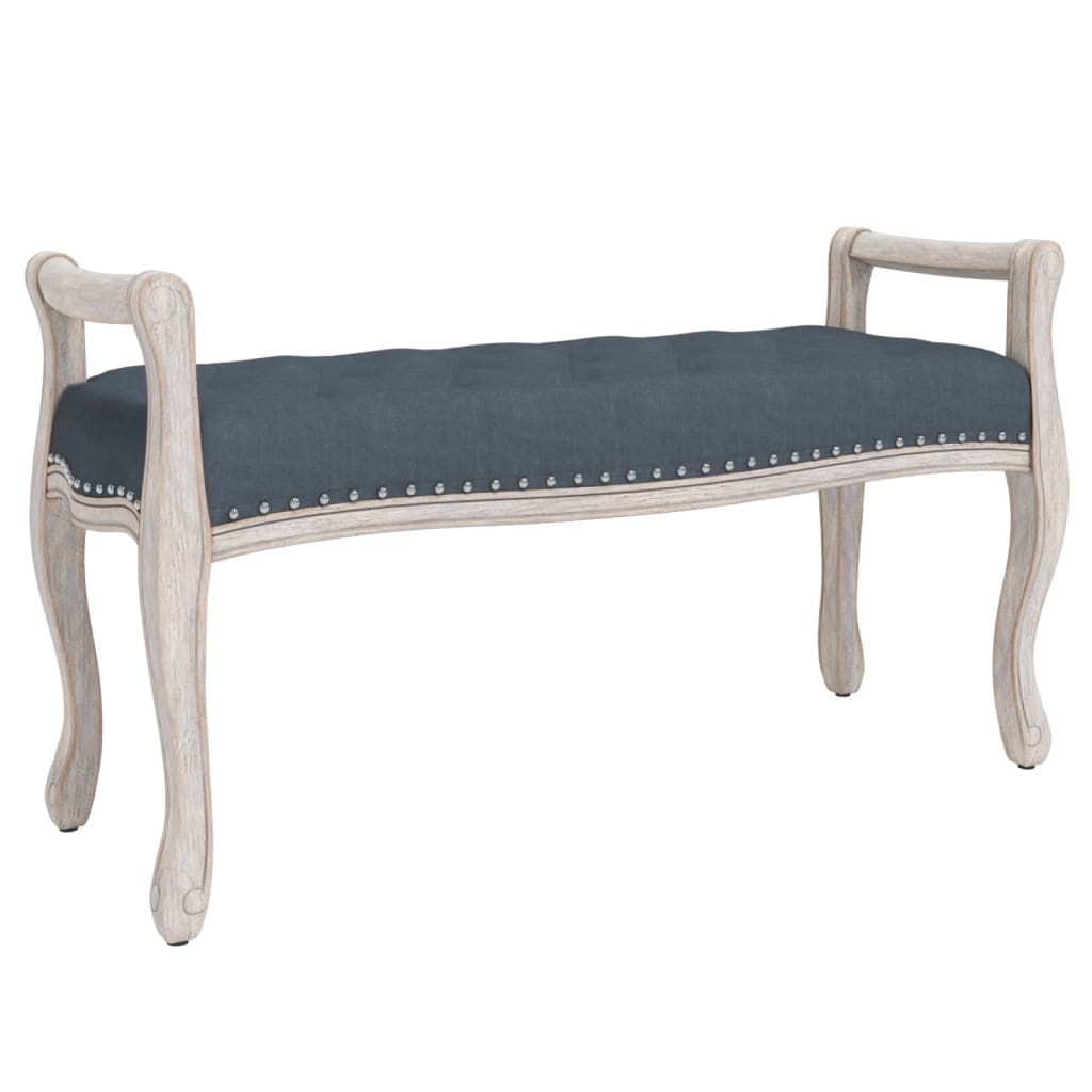 Panca Grigio Scuro 110x45x60 cm in Velluto - homemem39