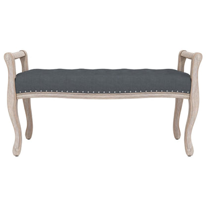 Panca Grigio Scuro 110x45x60 cm in Velluto - homemem39