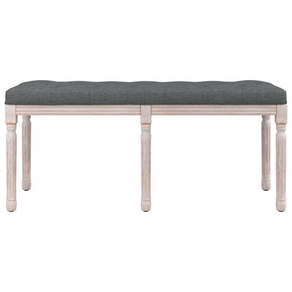 Panca Grigio Scuro 110x40x49 cm in Tessuto - homemem39