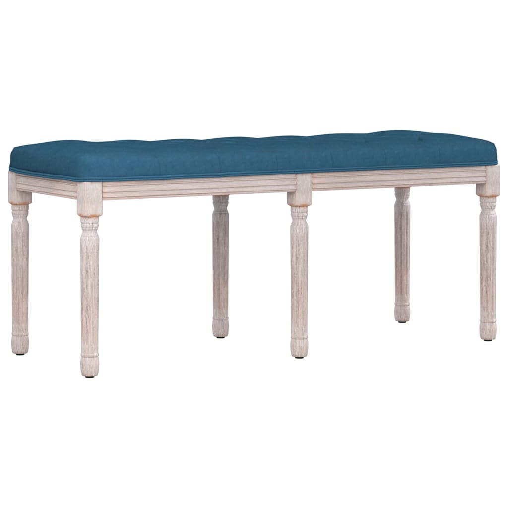 Panca Blu 110x40x49 cm in Velluto - homemem39