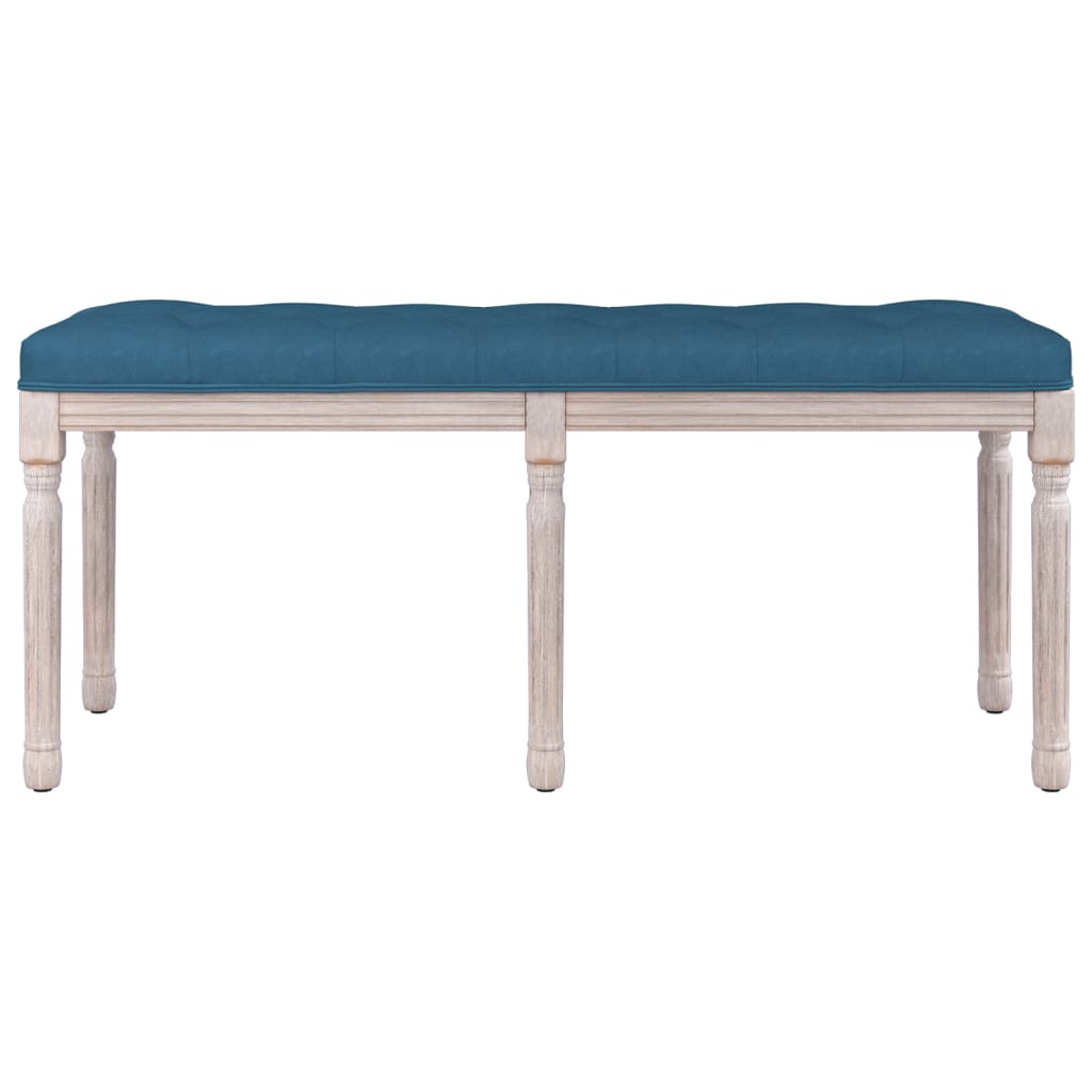 Panca Blu 110x40x49 cm in Velluto - homemem39