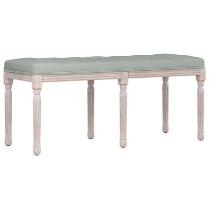 Panca Grigio Chiaro 110x40x49 cm in Velluto - homemem39