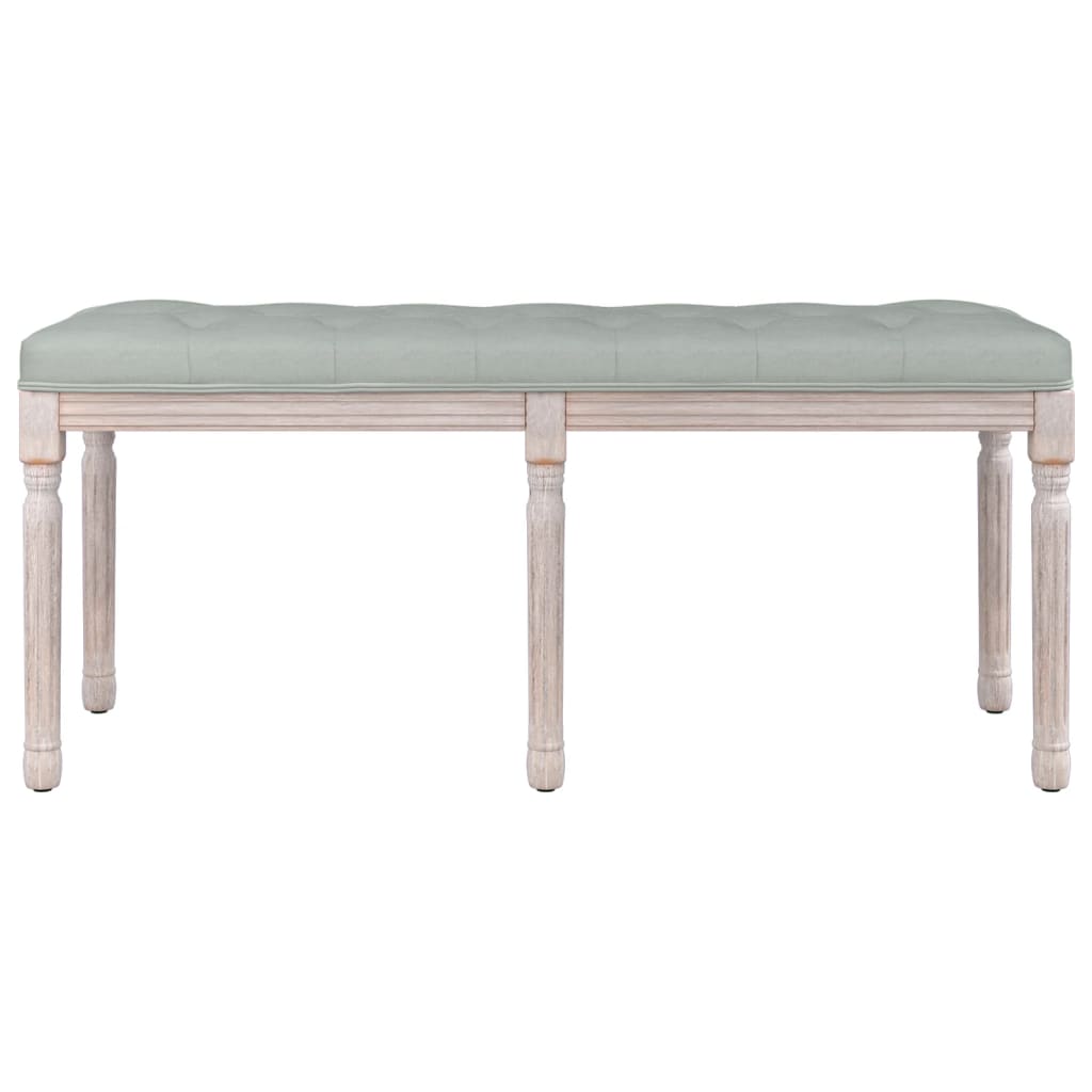 Panca Grigio Chiaro 110x40x49 cm in Velluto - homemem39