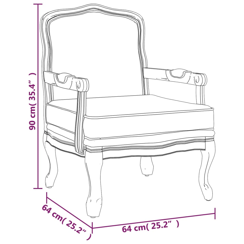 Poltrona Grigio Scuro 64x64x90 cm in Tessuto - homemem39