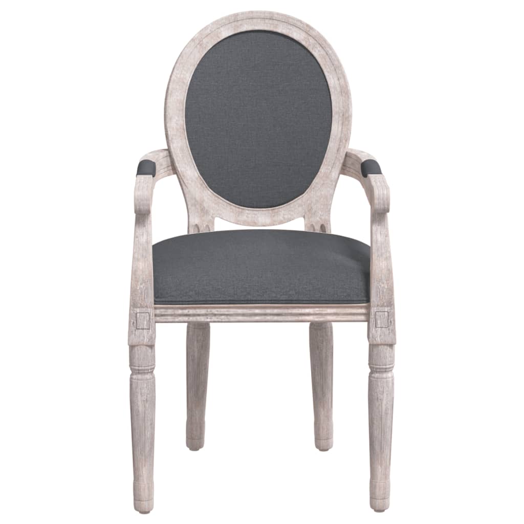 Sedia da Pranzo Grigio Scuro 54x56x96,5 cm Tessuto - homemem39