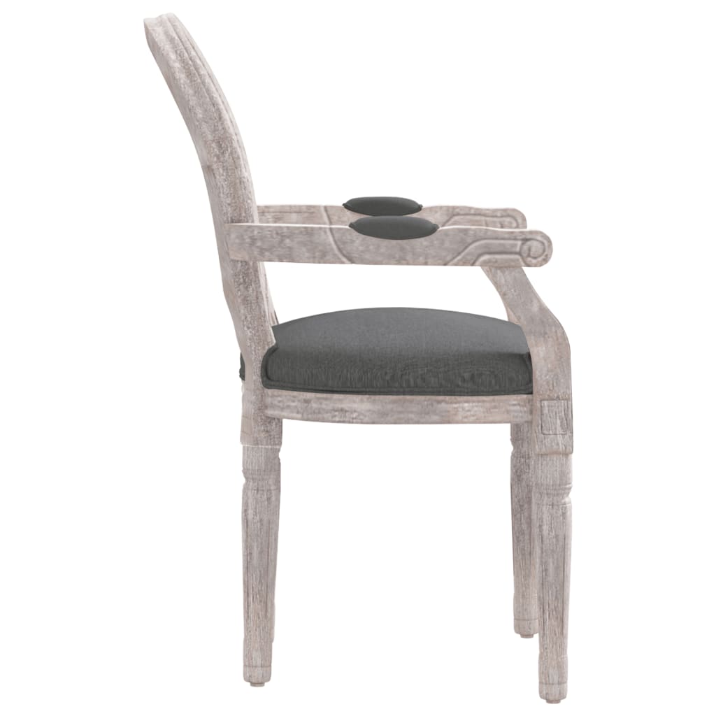 Sedia da Pranzo Grigio Scuro 54x56x96,5 cm Tessuto - homemem39