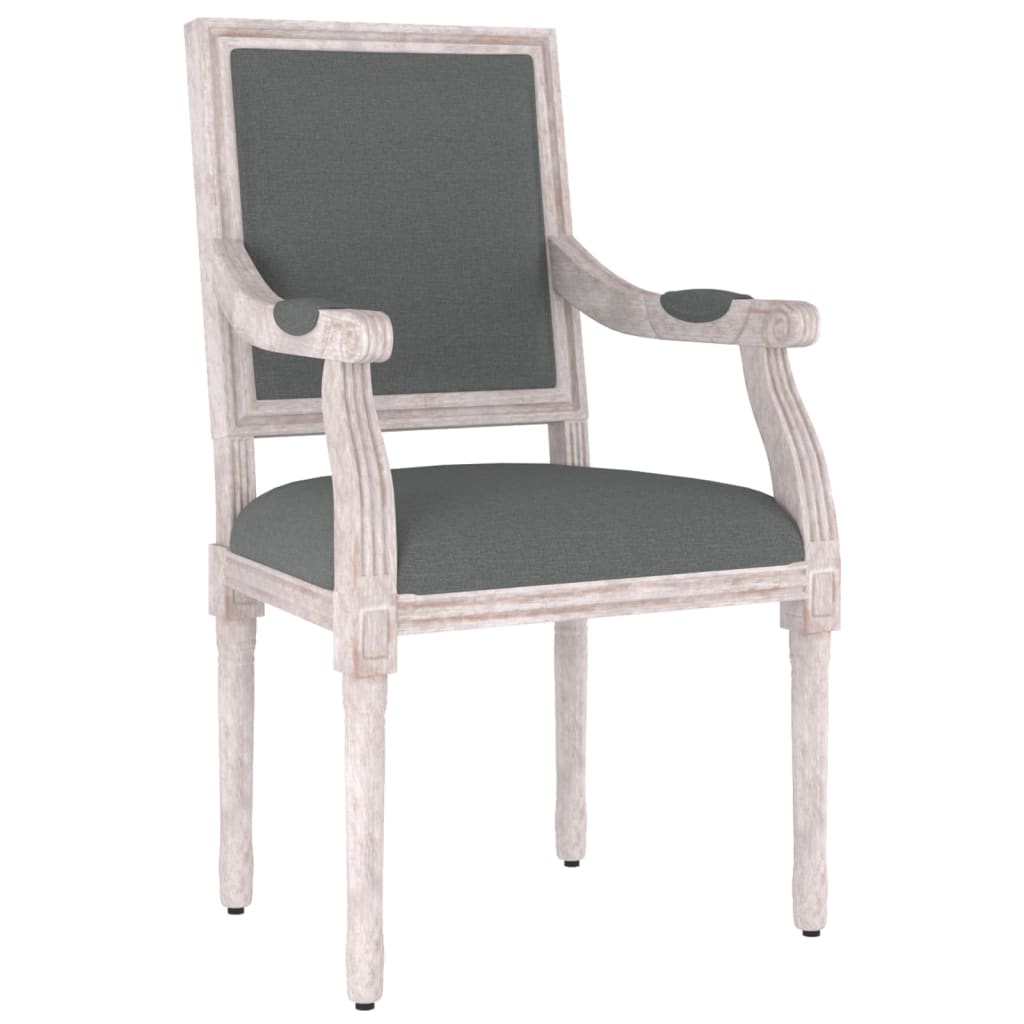 Poltrona Grigio Scuro 54x59x99 cm in Tessuto - homemem39