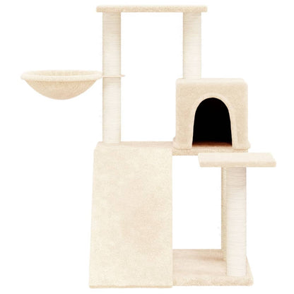 Albero per Gatti con Tiragraffi in Sisal Crema 82 cm - homemem39