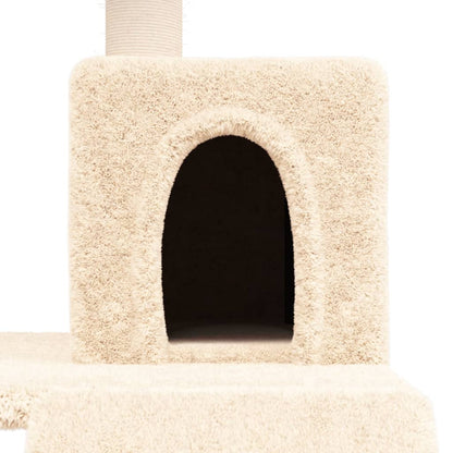 Albero per Gatti con Tiragraffi in Sisal Crema 82 cm - homemem39