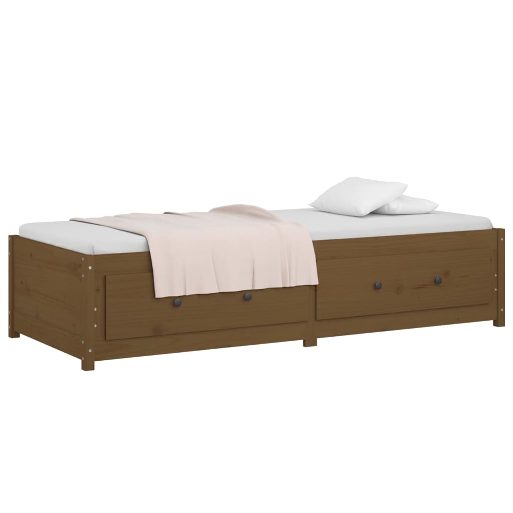 Dormeuse Miele 90x190 cm 3FT Single in Legno Massello di Pino - homemem39