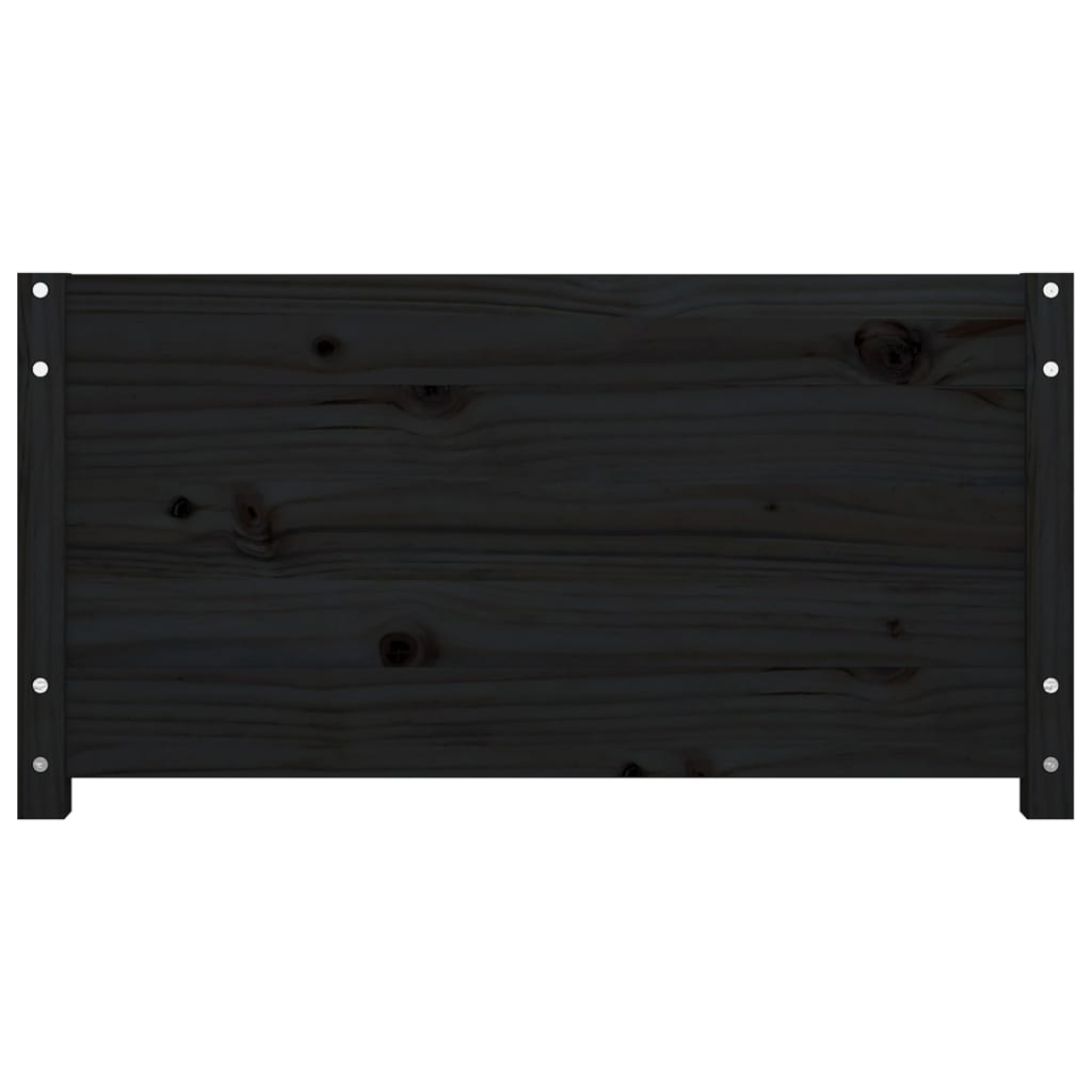 Dormeuse Nera 75x190cm 2FT6 Small Single Legno Massello di Pino - homemem39