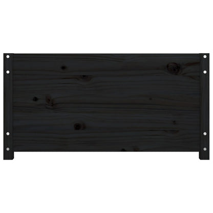 Dormeuse Nera 75x190cm 2FT6 Small Single Legno Massello di Pino - homemem39