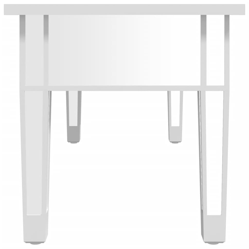 Tavolino Salotto a Specchio 106x45x45cm Legno Multistrato Vetro - homemem39