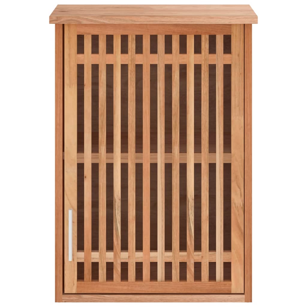 Armadietto da Bagno a Parete 42x23x60 cm Legno Massello di Noce - homemem39