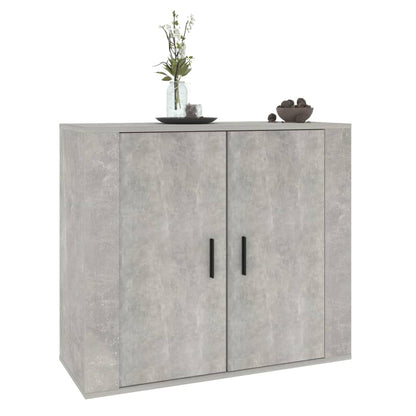 Credenza Grigio Cemento 80x33x70 cm in Legno Multistrato - homemem39