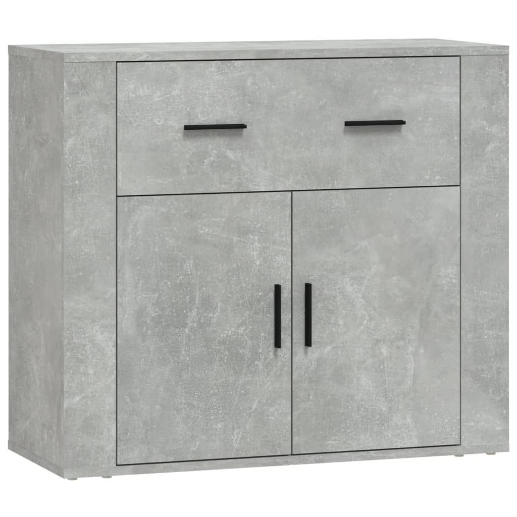 Credenza Grigio Cemento 80x33x70 cm in Legno Multistrato - homemem39