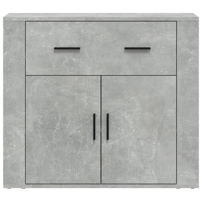 Credenza Grigio Cemento 80x33x70 cm in Legno Multistrato - homemem39