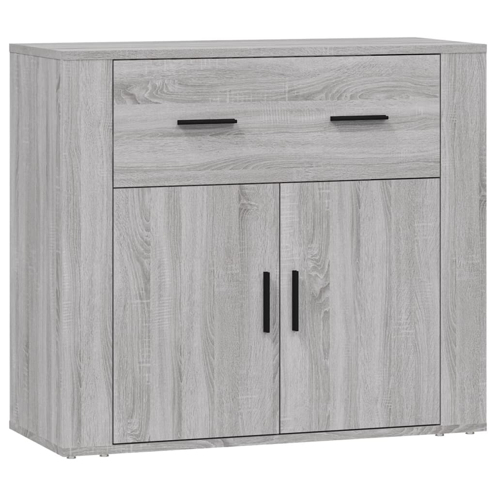 Credenza Grigio Sonoma 80x33x70 cm in Legno Multistrato - homemem39