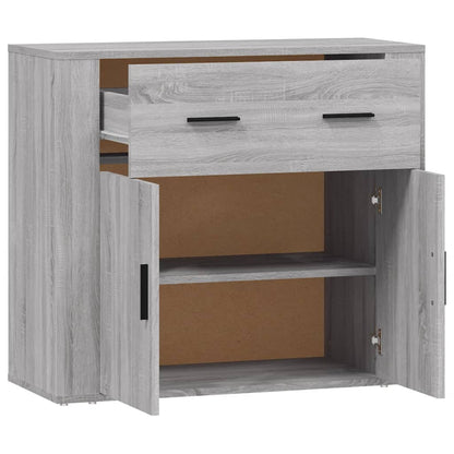 Credenza Grigio Sonoma 80x33x70 cm in Legno Multistrato - homemem39