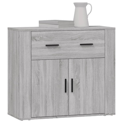 Credenza Grigio Sonoma 80x33x70 cm in Legno Multistrato - homemem39