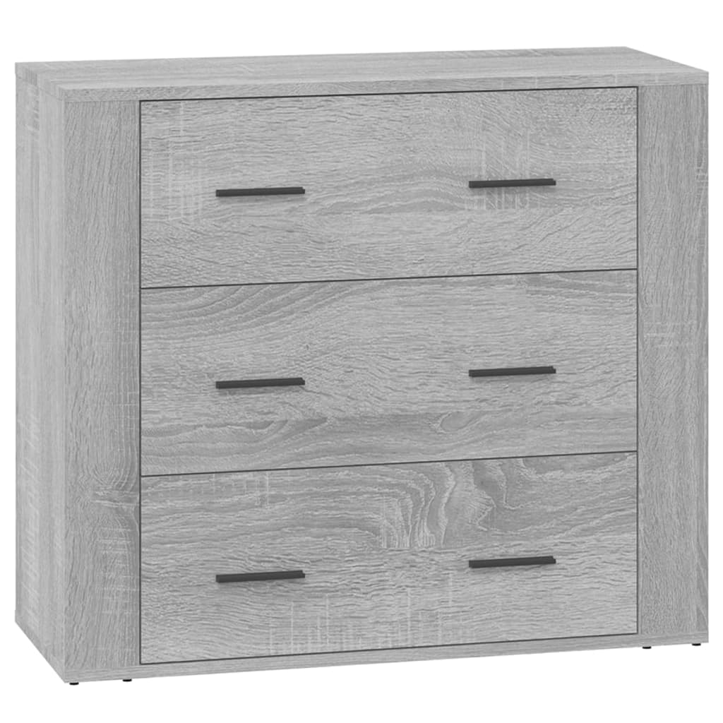 Credenza Grigio Sonoma 80x33x70 cm in Legno Multistrato - homemem39