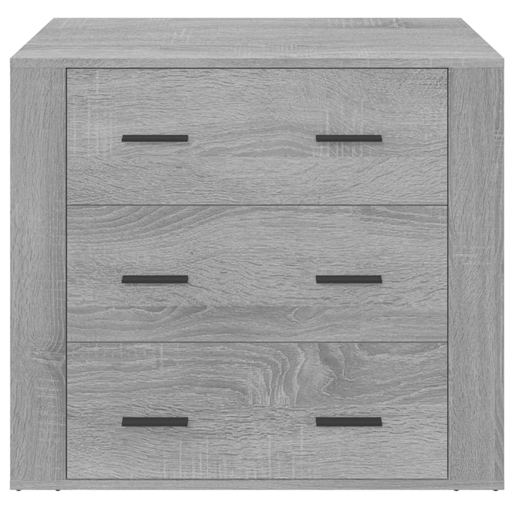 Credenza Grigio Sonoma 80x33x70 cm in Legno Multistrato - homemem39