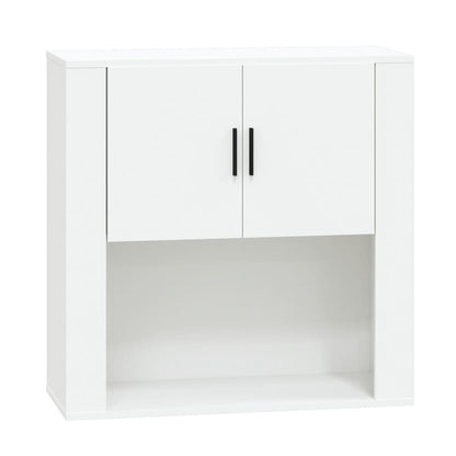 Mobile a Parete Bianco 80x33x80 cm in Legno Multistrato - homemem39