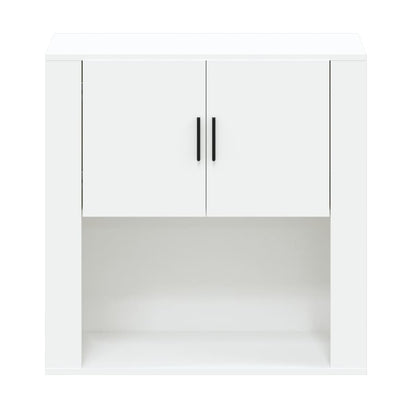 Mobile a Parete Bianco 80x33x80 cm in Legno Multistrato - homemem39