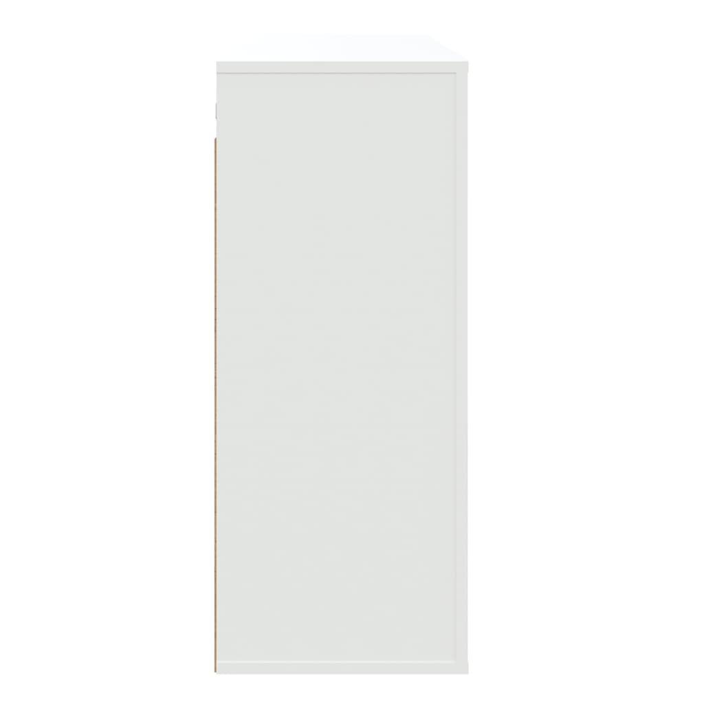 Mobile a Parete Bianco 80x33x80 cm in Legno Multistrato - homemem39