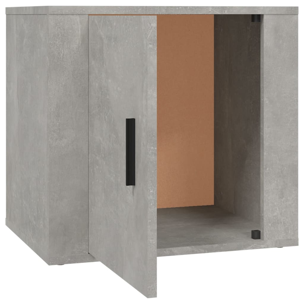 Comodino Grigio Cemento 50x39x47 cm - homemem39