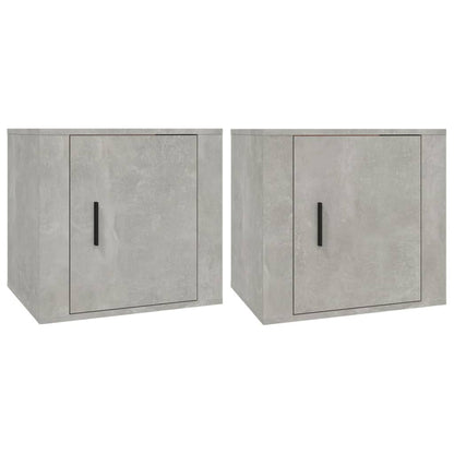 Comodini 2 pz Grigio Cemento 50x39x47 cm - homemem39