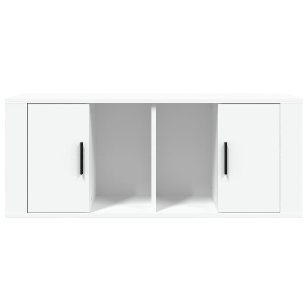 Mobile Porta TV Bianco 100x35x40 cm in Legno Multistrato - homemem39