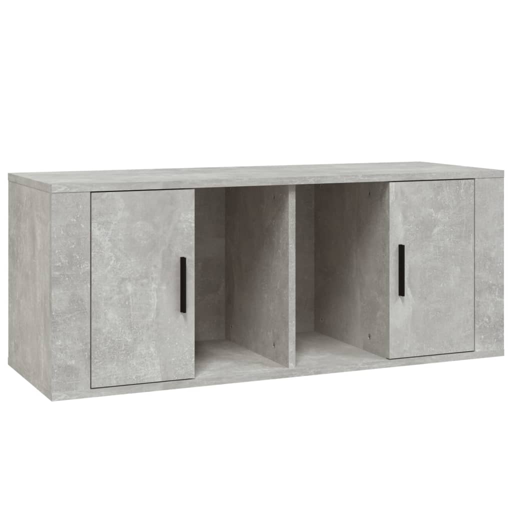 Mobile per TV Grigio Cemento 100x35x40 cm Legno Multistrato - homemem39