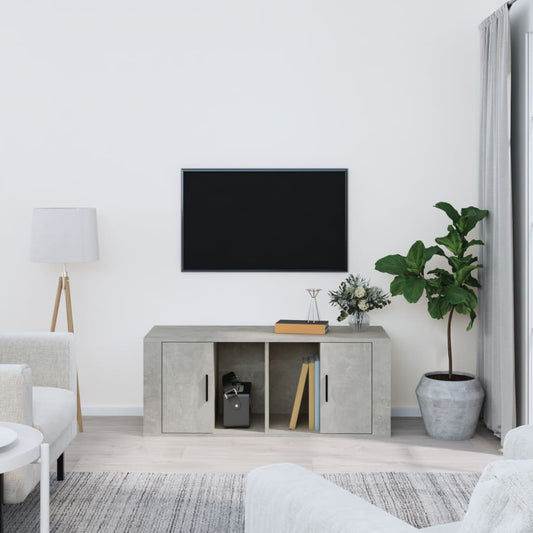 Mobile per TV Grigio Cemento 100x35x40 cm Legno Multistrato - homemem39