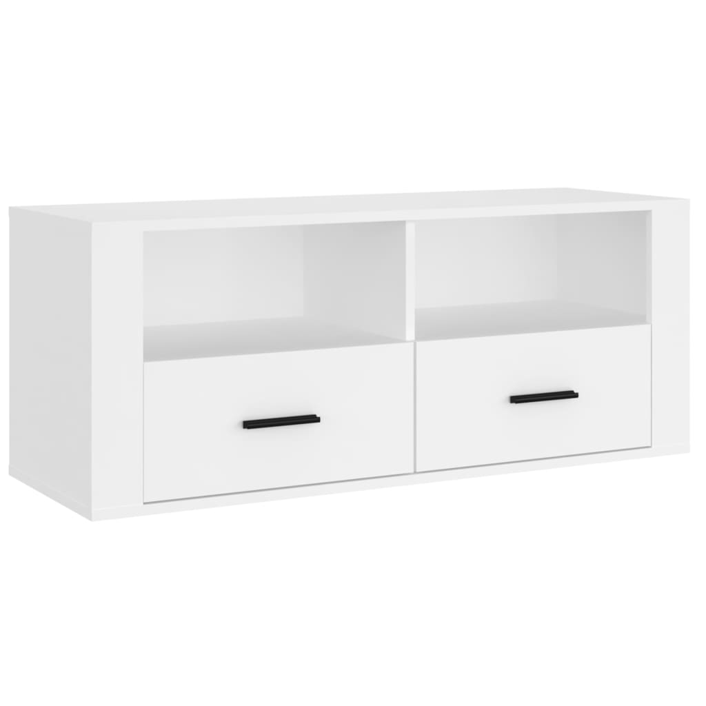 Mobile Porta TV Bianco 100x35x40 cm in Legno Multistrato - homemem39