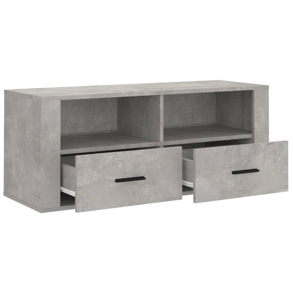 Mobile per TV Grigio Cemento 100x35x40 cm Legno Multistrato - homemem39