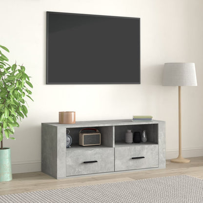 Mobile per TV Grigio Cemento 100x35x40 cm Legno Multistrato - homemem39