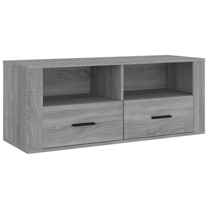 Mobile TV Grigio Sonoma 100x35x40 cm in Legno Multistrato - homemem39