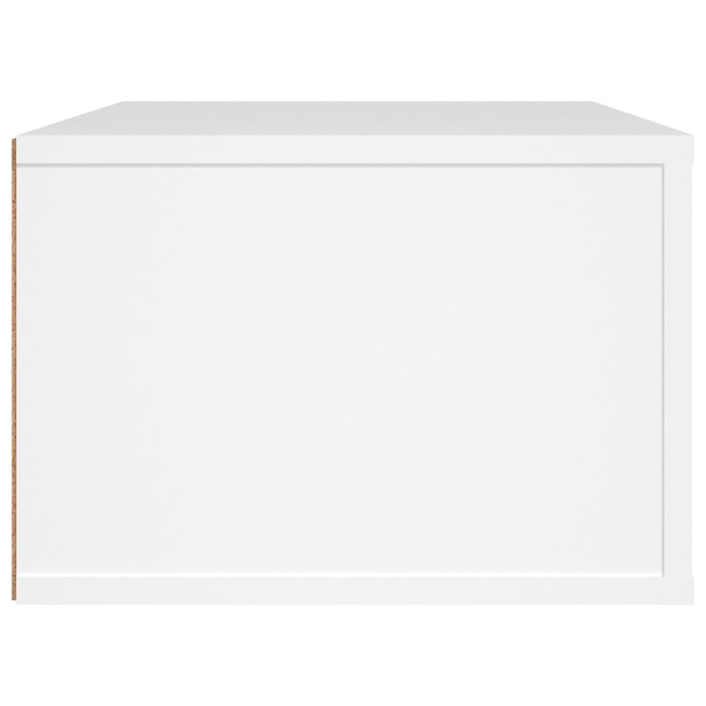 Mobile Porta TV Sospeso Bianco 80x36x25cm in Legno Multistrato - homemem39