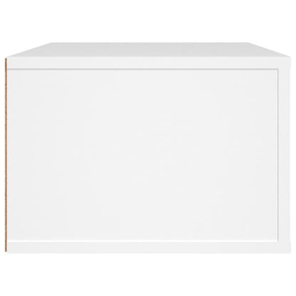 Mobile Porta TV Sospeso Bianco 80x36x25cm in Legno Multistrato - homemem39