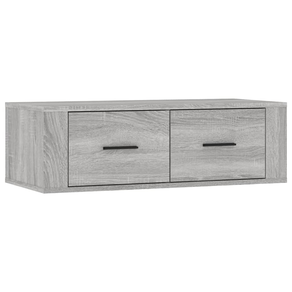 Mobile TV Pensile Grigio Sonoma 80x36x25cm in Legno Multistrato - homemem39