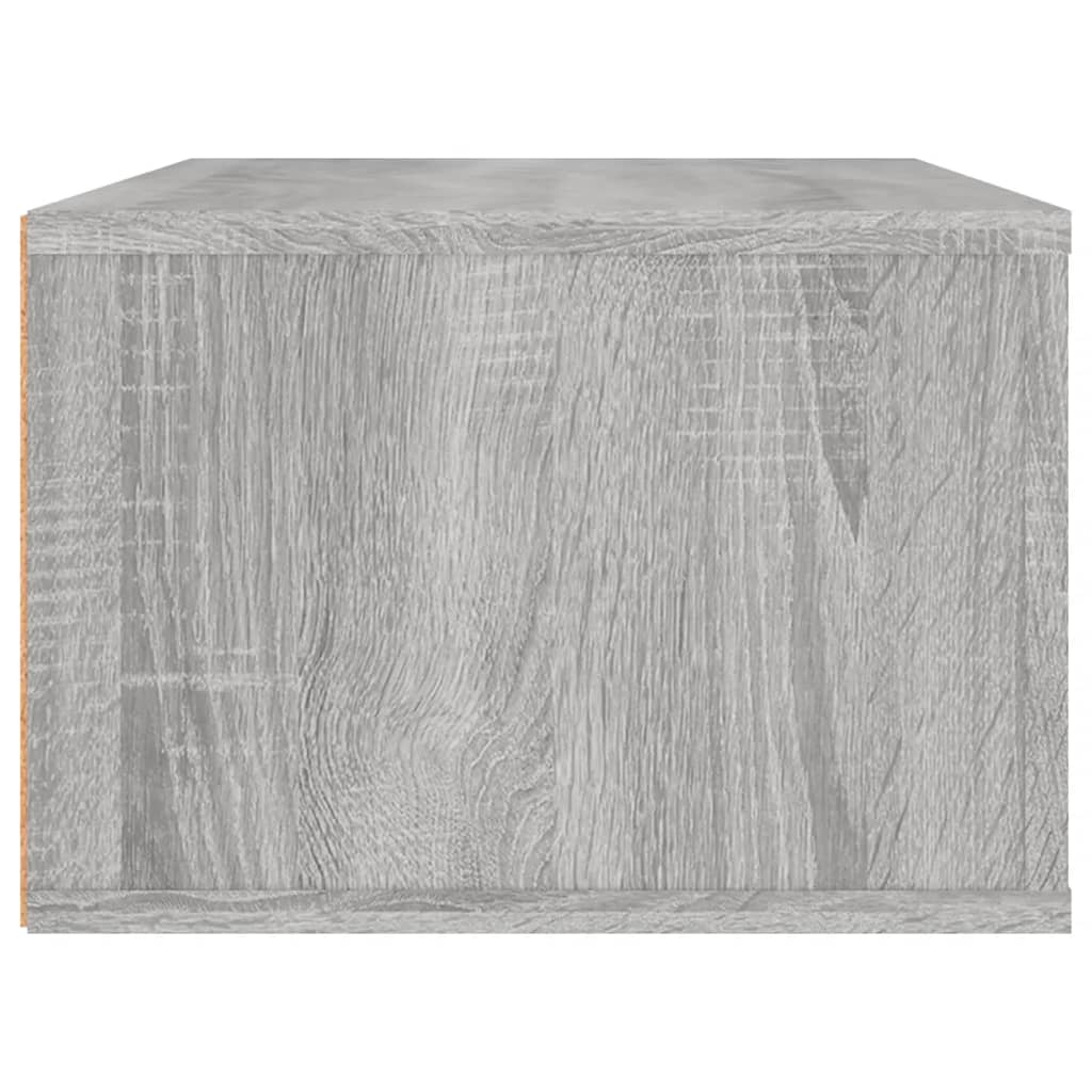 Mobile TV Pensile Grigio Sonoma 80x36x25cm in Legno Multistrato - homemem39