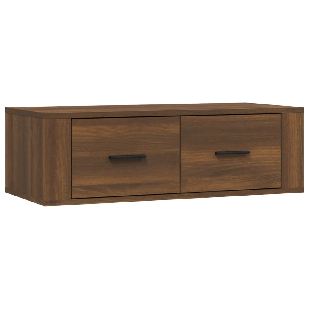 Mobile TV Pensile Rovere Marrone 80x36x25 cm Legno Multistrato - homemem39